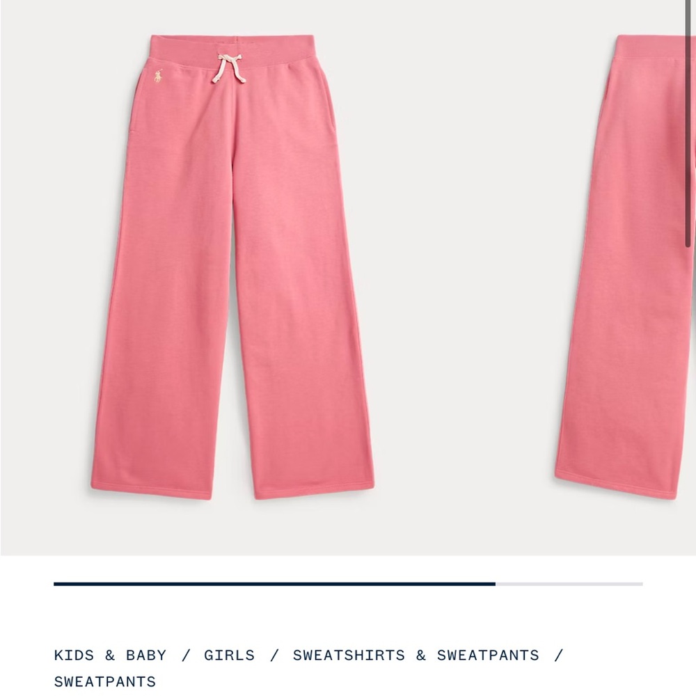 Polo by Ralph Lauren Pink Kids Sweatpants